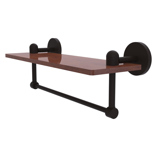Allied Brass TA-1TB-16-IRW-ORB Tango 16" Oil Rubbed Bronze Ironwood Shelf
