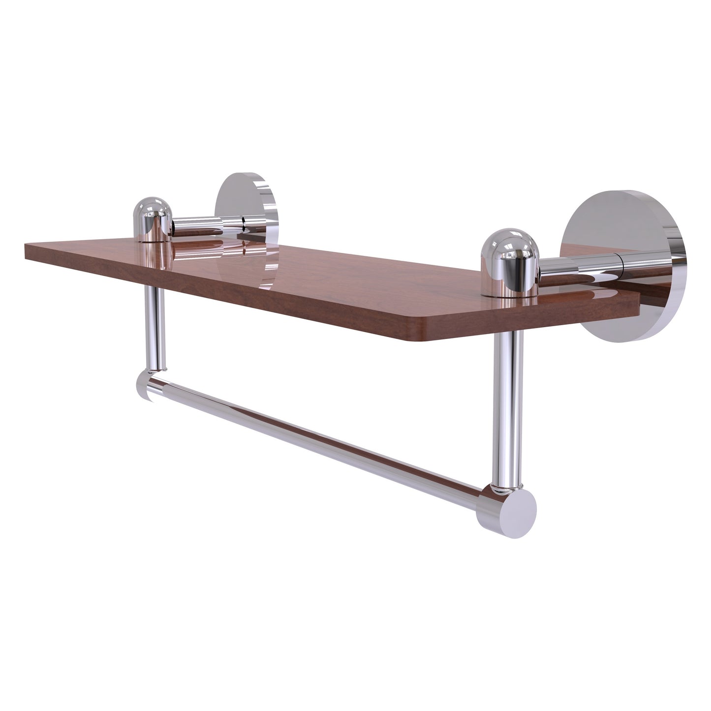 Allied Brass TA-1TB-16-IRW-PC Tango 16" Polished Chrome Ironwood Shelf