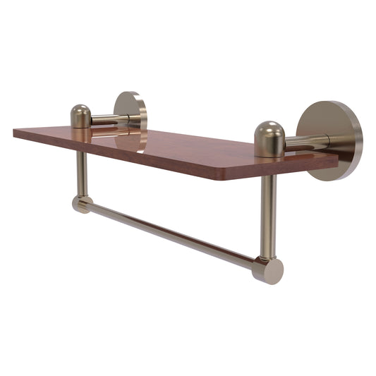 Allied Brass TA-1TB-16-IRW-PEW Tango 16" Antique Pewter Ironwood Shelf