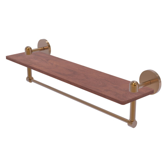 Allied Brass TA-1TB-22-IRW-BBR Tango 22" Brushed Bronze Ironwood Shelf