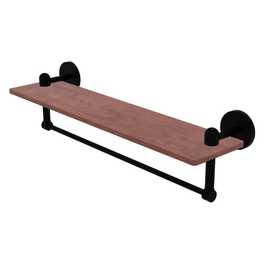 Allied Brass TA-1TB-22-IRW-BKM Tango 22" Matte Black Ironwood Shelf