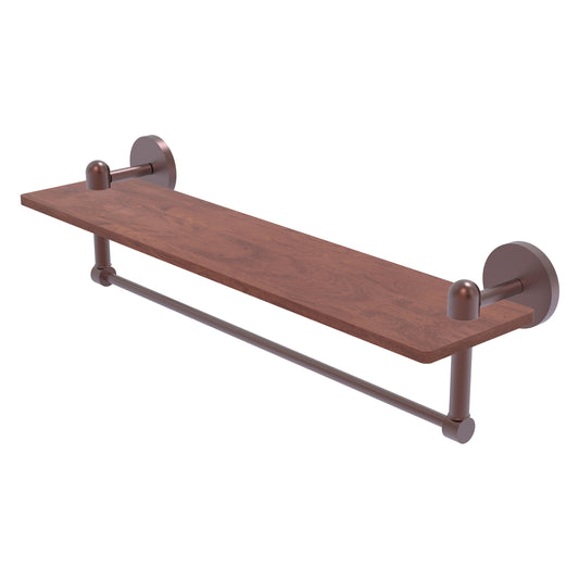 Allied Brass TA-1TB-22-IRW-CA Tango 22" Antique Copper Ironwood Shelf