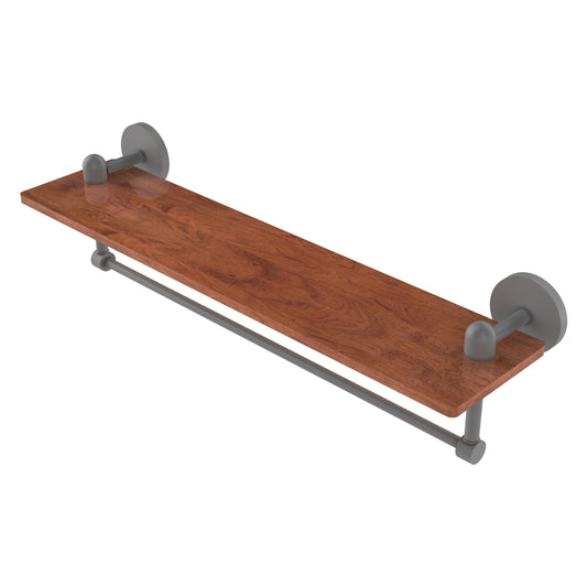 Allied Brass TA-1TB-22-IRW-GYM Tango 22" Matte Gray Ironwood Shelf