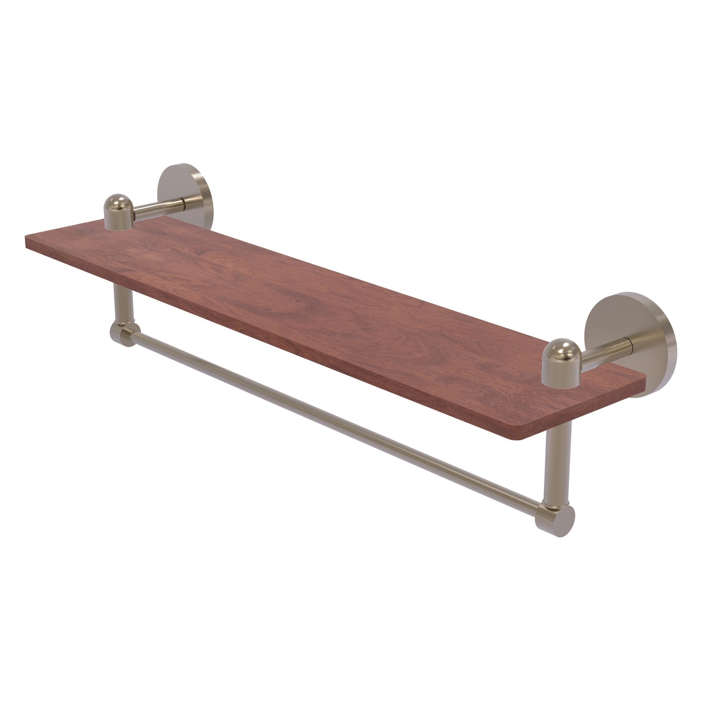 Allied Brass TA-1TB-22-IRW-PEW Tango 22" Antique Pewter Ironwood Shelf