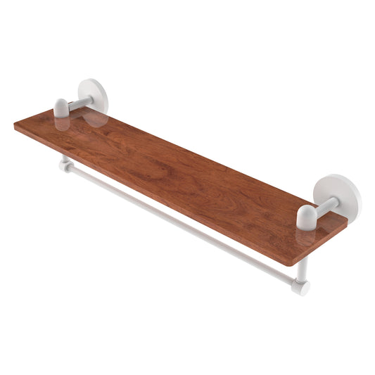 Allied Brass TA-1TB-22-IRW-WHM Tango 22" Matte White Ironwood Shelf