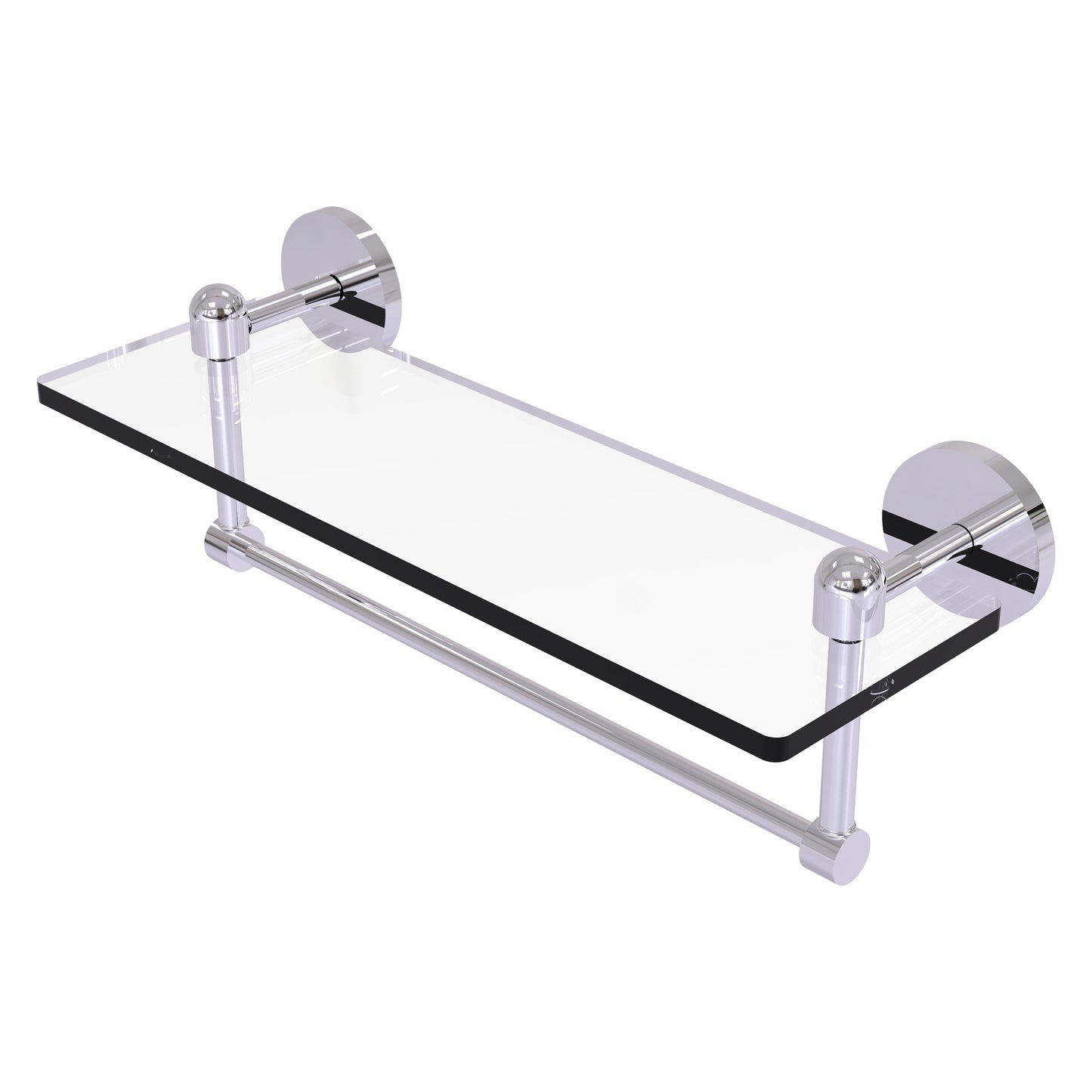 Allied Brass TA-1TB/16-PC Tango 16" Polished Chrome Glass Shelf
