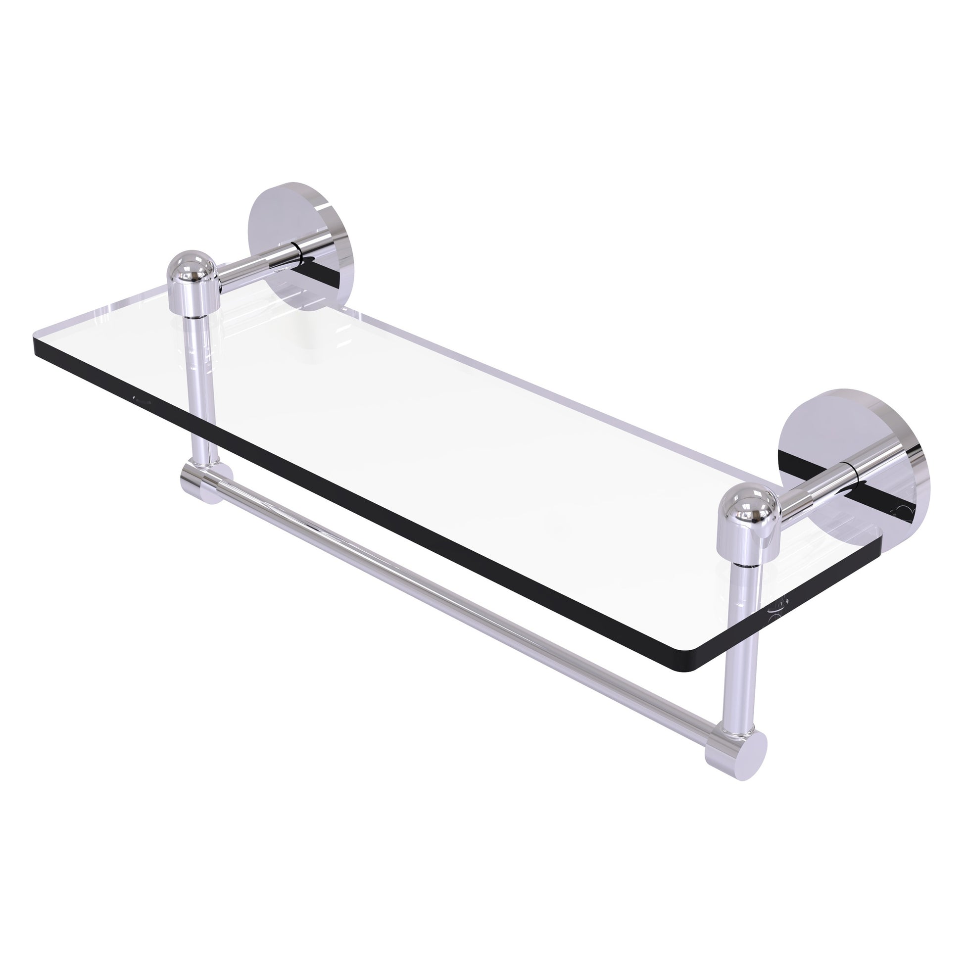 Allied Brass TA-1TB/16-PC Tango 16" Polished Chrome Glass Shelf