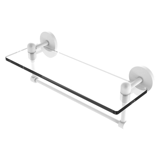 Allied Brass TA-1TB/16-WHM Tango 16" Matte White Glass Shelf