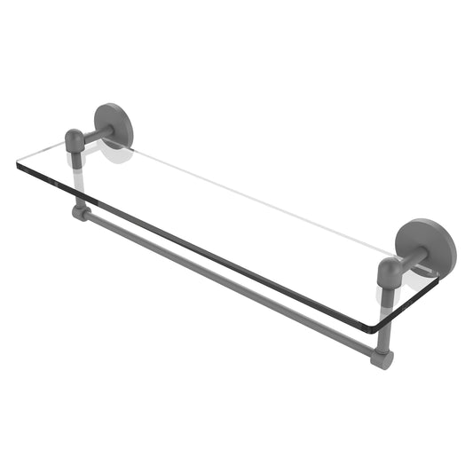 Allied Brass TA-1TB/22-GYM Tango 22" Matte Gray Glass Shelf