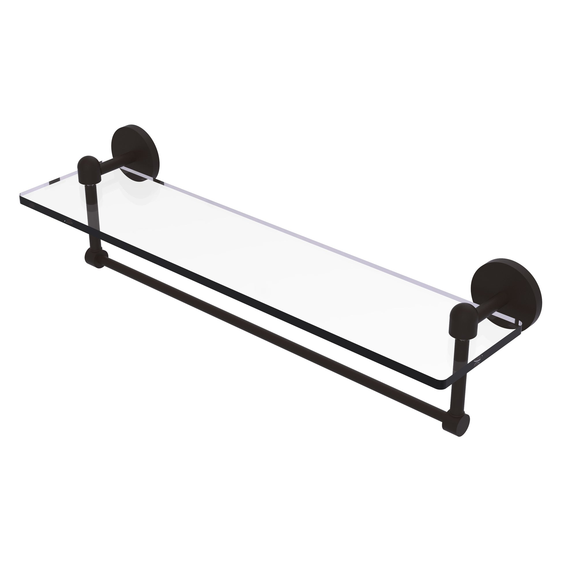 Allied Brass TA-1TB/22-ORB Tango 22" Oil Rubbed Bronze Glass Shelf