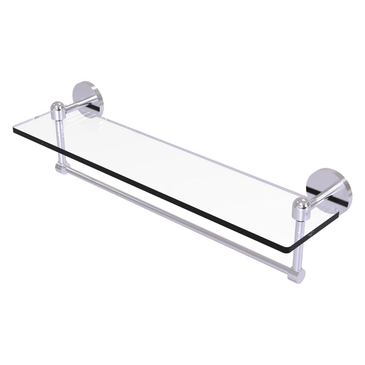 Allied Brass TA-1TB/22-SCH Tango 22" Satin Chrome Glass Shelf