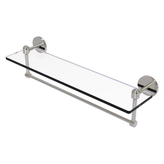 Allied Brass TA-1TB/22-SN Tango 22" Satin Nickel Glass Shelf