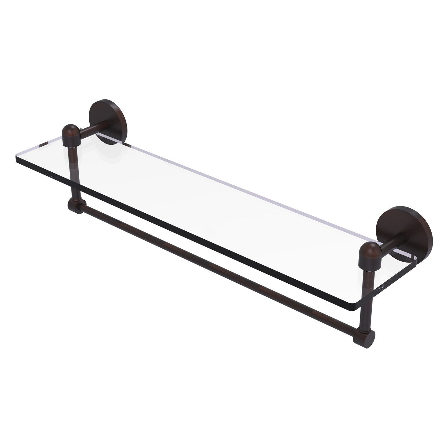 Allied Brass TA-1TB/22-VB Tango 22" Venetian Bronze Glass Shelf