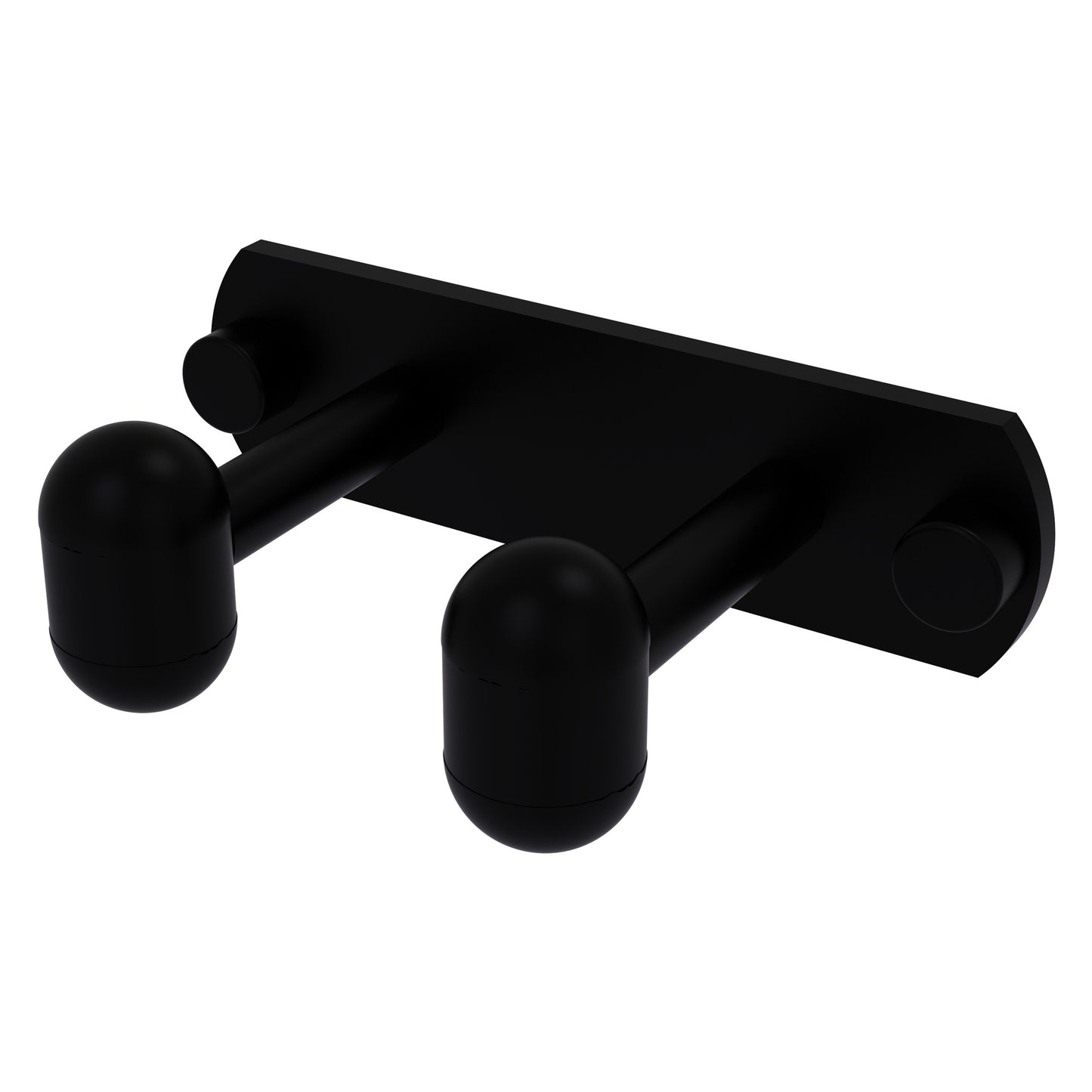 Allied Brass TA-20-2-BKM Tango 2-Position Matte Black Multi Hooks
