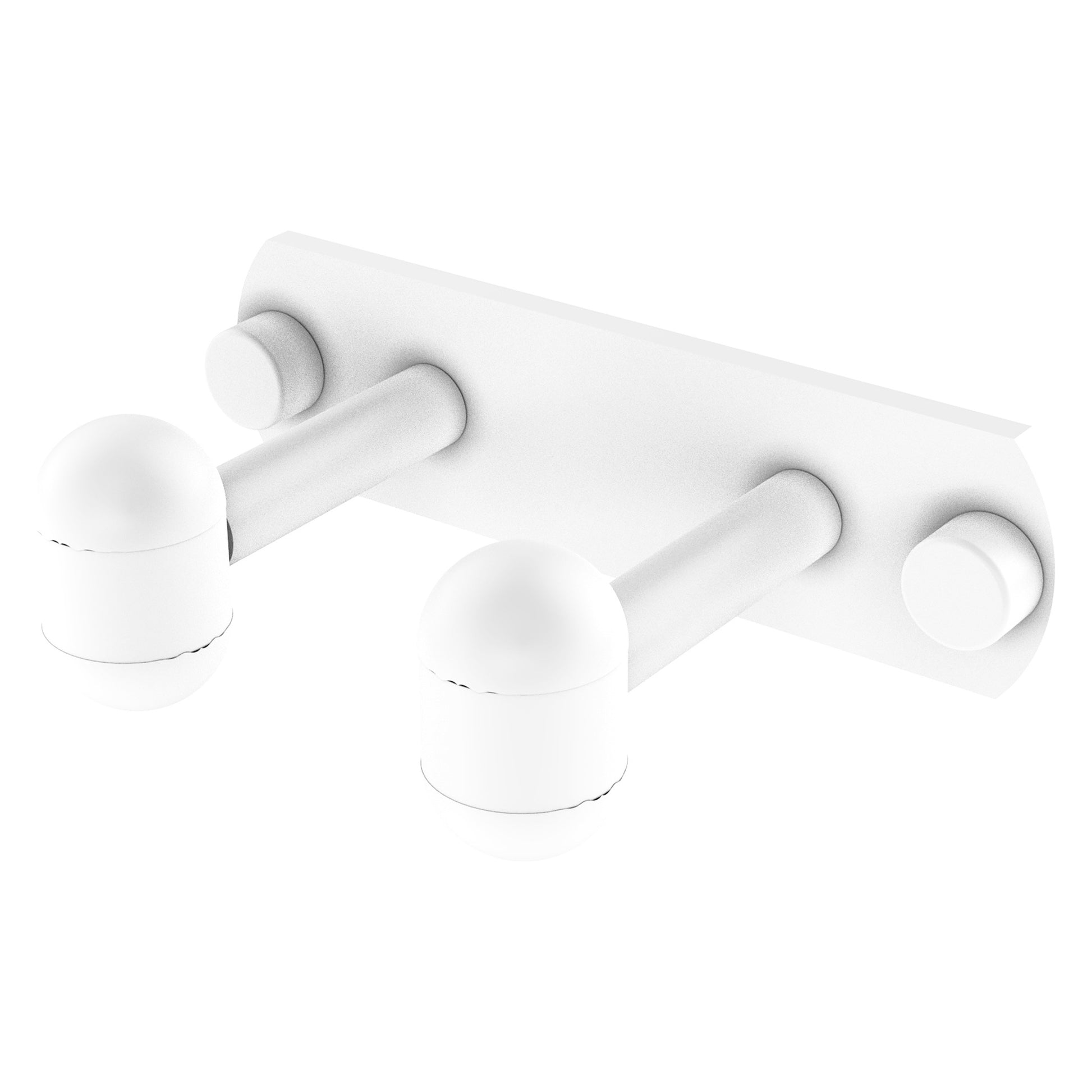 Allied Brass TA-20-2-WHM Tango 2-Position Matte White Multi Hooks