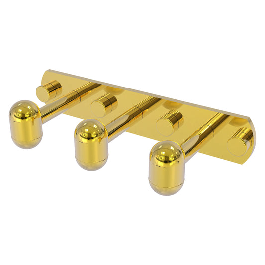 Allied Brass TA-20-3-PB Tango 3-Position Polished Brass Multi Hooks