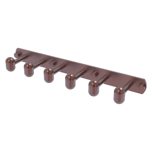 Allied Brass TA-20-6-CA Tango 6-Position Antique Copper Tie and Belt Rack