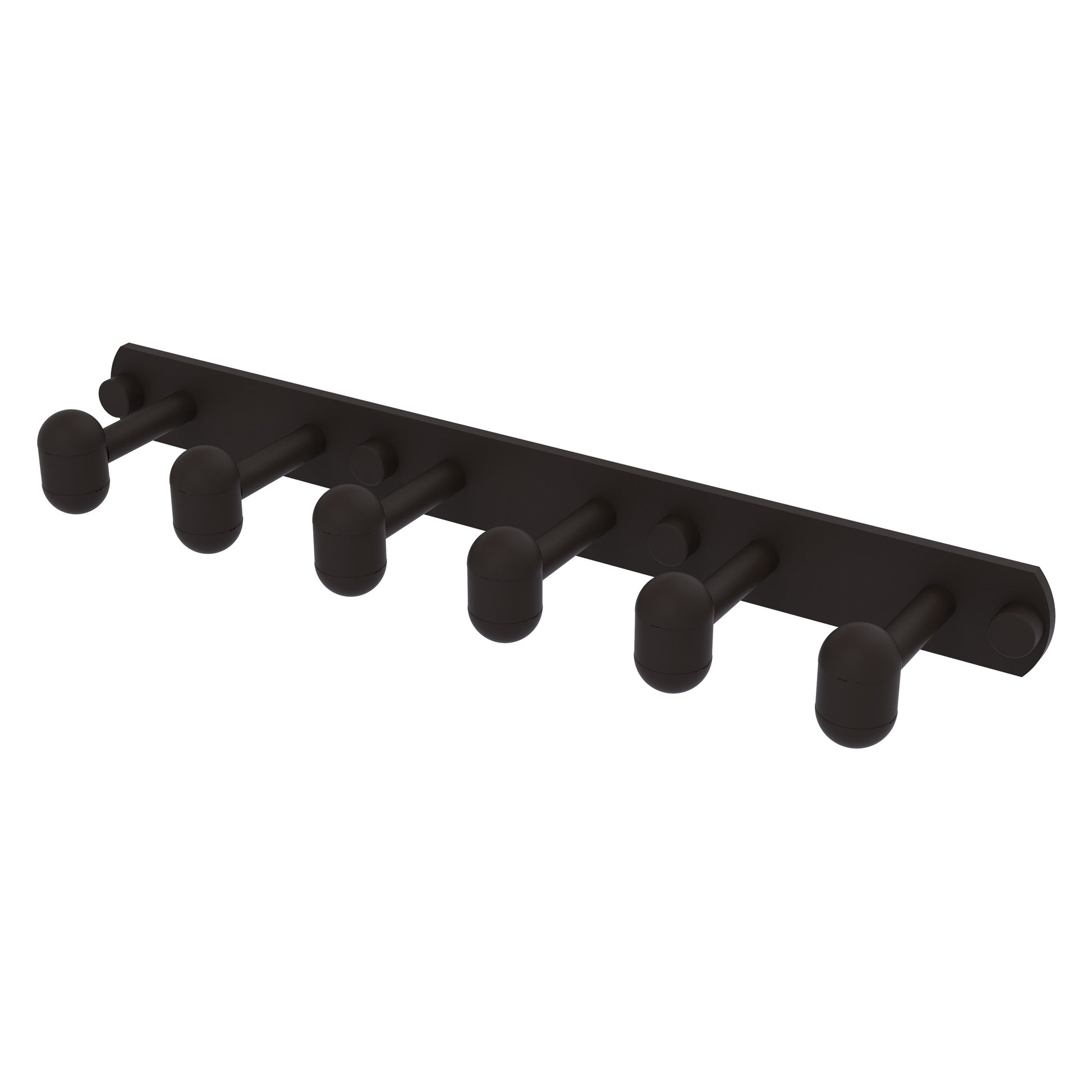 Allied Brass TA-20-6-ORB Tango 6-Position Oil Rubbed Bronze Tie and Belt Rack