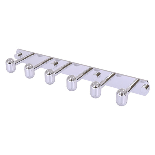 Allied Brass TA-20-6-PC Tango 6-Position Polished Chrome Tie and Belt Rack