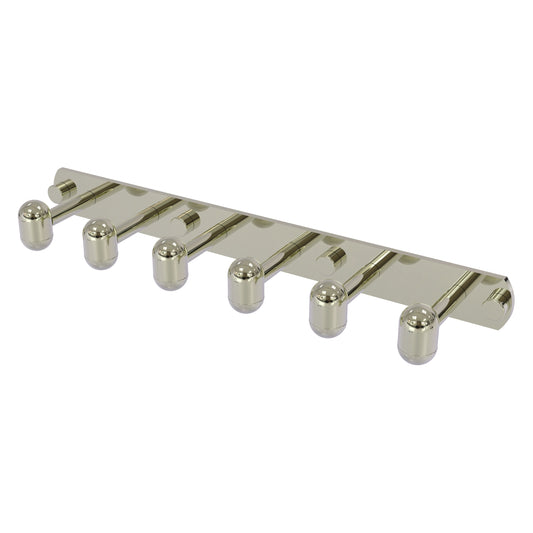 Allied Brass TA-20-6-PNI Tango 6-Position Polished Nickel Tie and Belt Rack