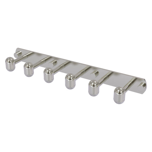 Allied Brass TA-20-6-SN Tango 6-Position Satin Nickel Tie and Belt Rack