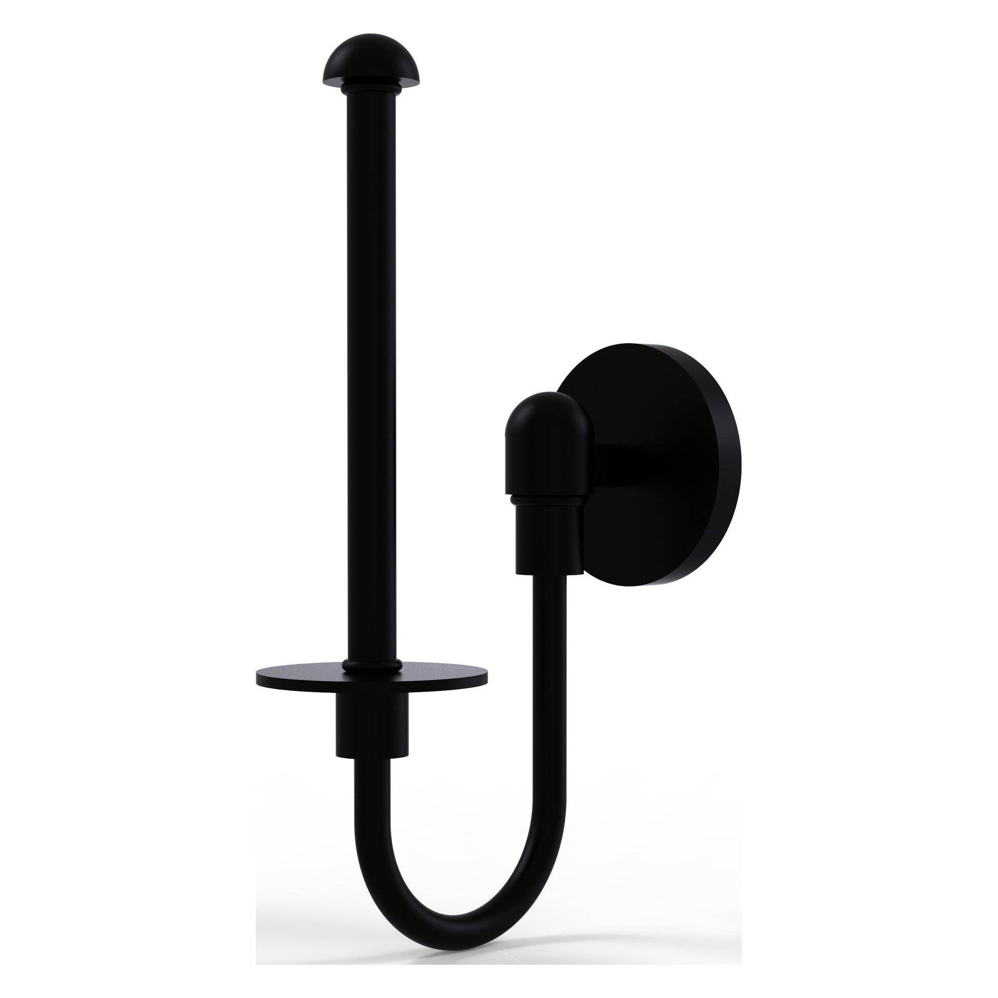 Allied Brass TA-24U-BKM Tango Matte Black Toilet Tissue Holder