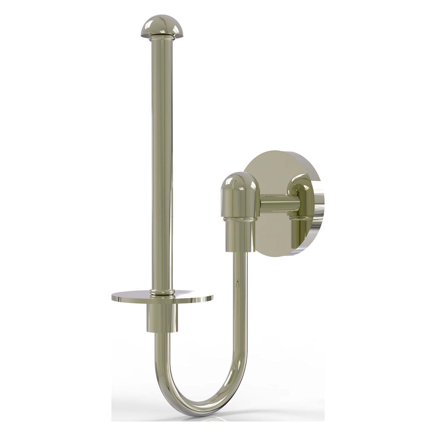 Allied Brass TA-24U-PNI Tango Polished Nickel Upright Toilet Tissue Holder