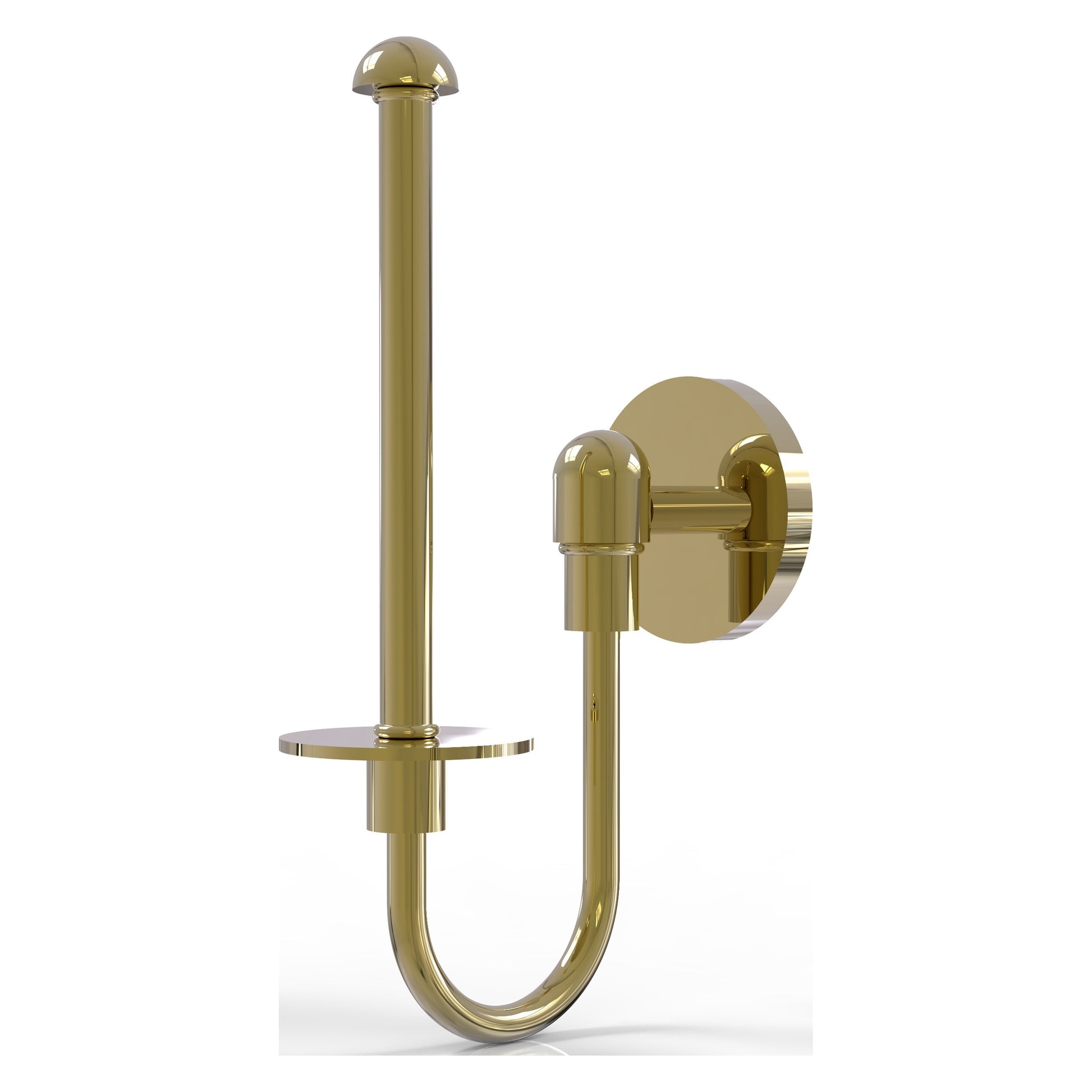 Allied Brass TA-24U-UNL Tango Unlacquered Brass Upright Toilet Tissue Holder