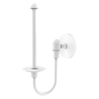 Allied Brass TA-24U-WHM Tango Matte White Upright Toilet Tissue Holder