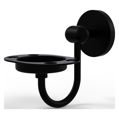 Allied Brass TA-26-BKM Tango Matte Black Tumbler and Toothbrush Holder