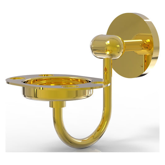 Allied Brass TA-26-PB Tango Polished Brass Tumbler and Toothbrush Holder