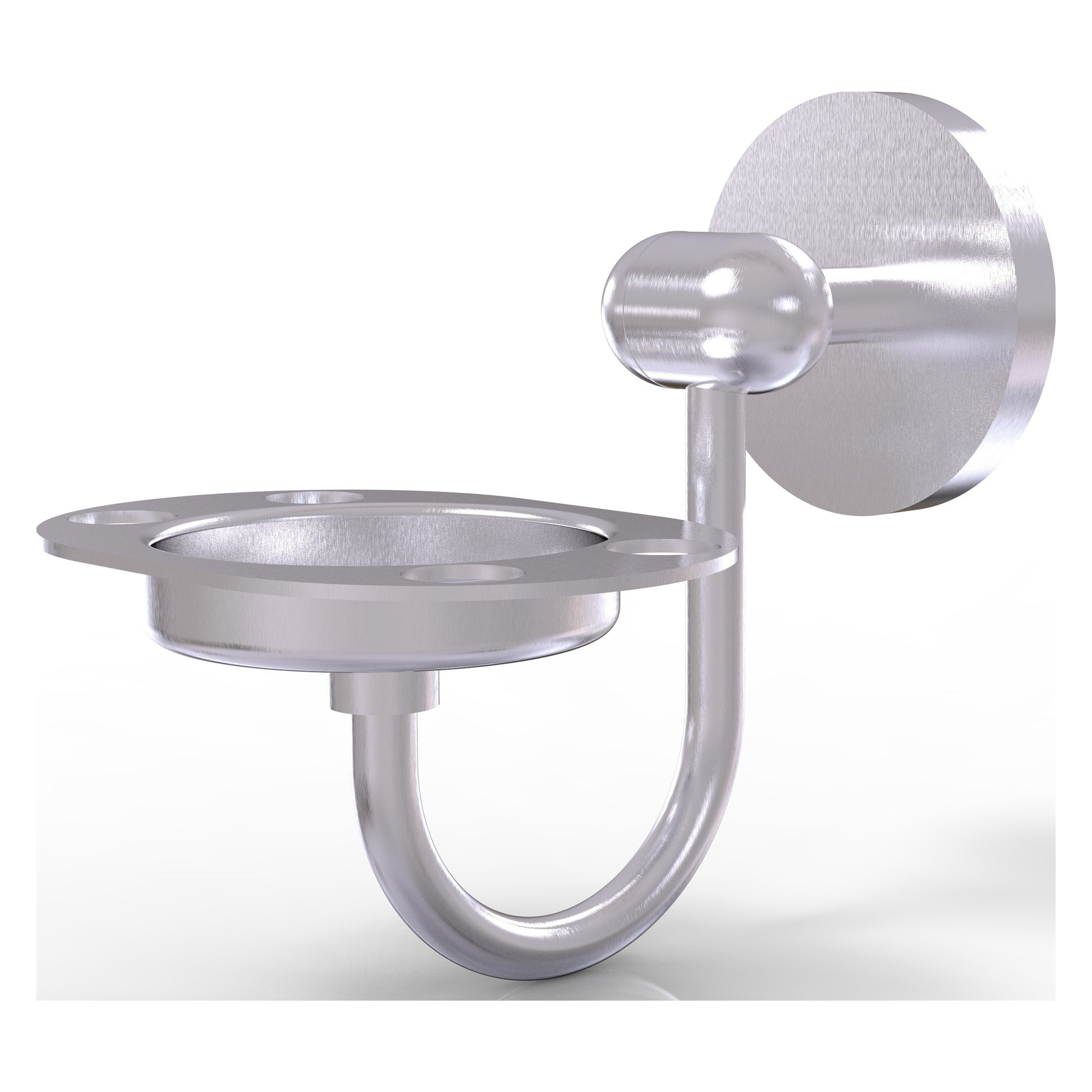 Allied Brass TA-26-SCH Tango Satin Chrome Tumbler and Toothbrush Holder