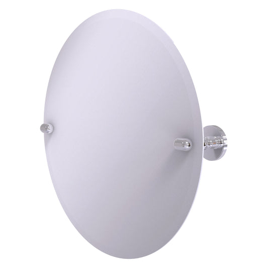 Allied Brass TA-90-PC Tango Polished Chrome Round Frameless Tilt Wall Mirror With Beveled Edge