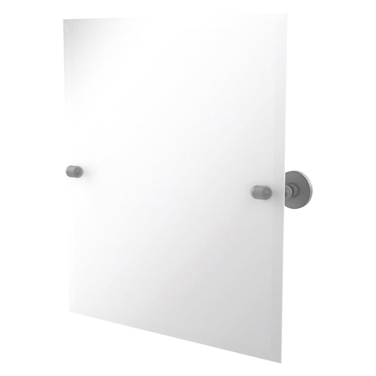 Allied Brass TA-92-GYM Tango Matte Gray Rectangular Frameless Tilt Wall Mirror With Beveled Edge
