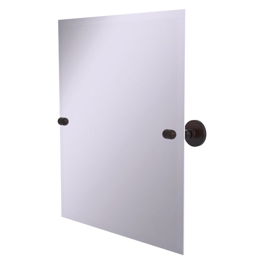 Allied Brass TA-92-VB Tango Venetian Bronze Rectangular Frameless Tilt Wall Mirror With Beveled Edge