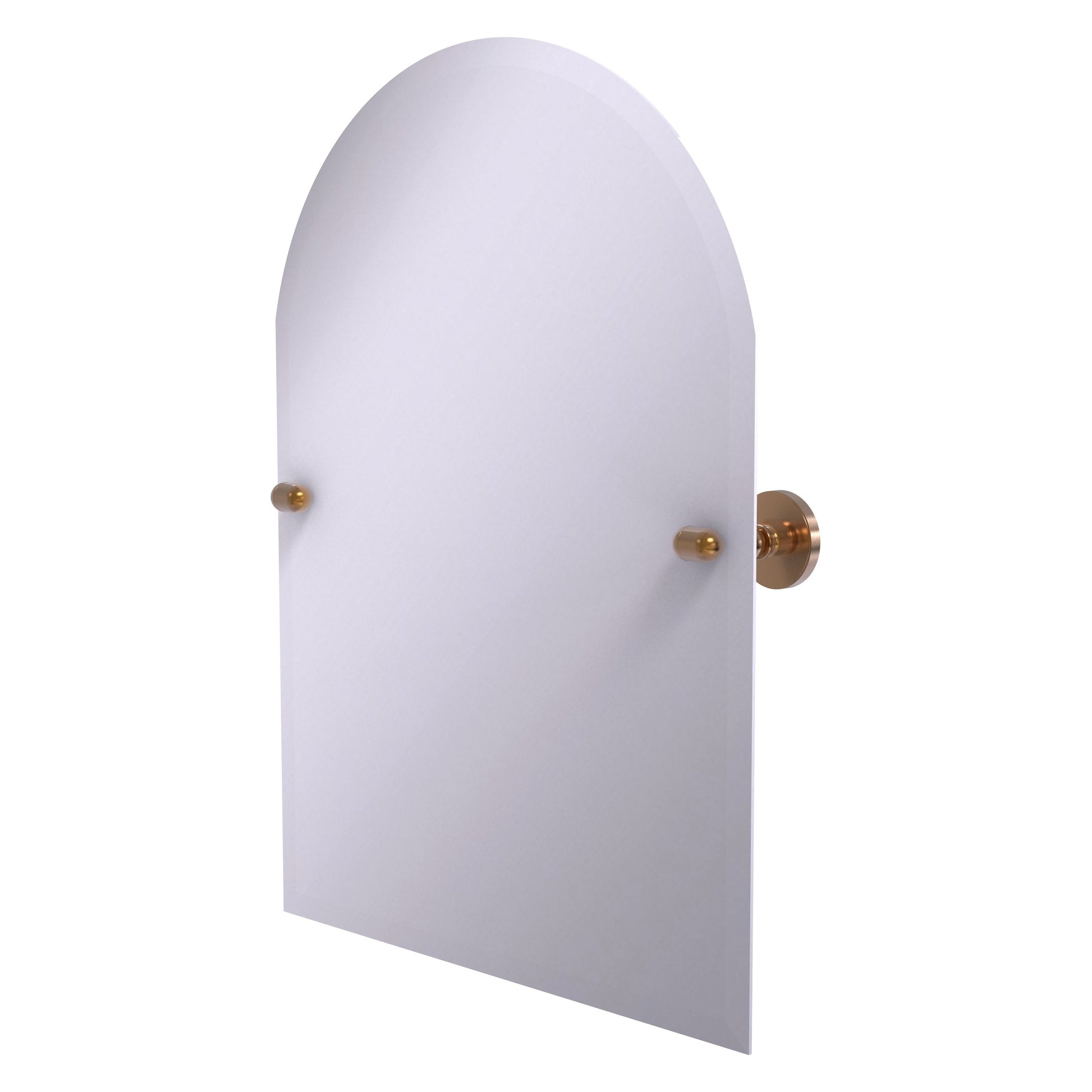Allied Brass TA-94-BBR Tango Brushed Bronze Arched Top Tilt Wall Mirror With Beveled Edge