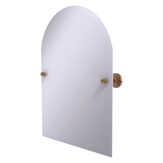 Allied Brass TA-94-BBR Tango Brushed Bronze Arched Top Tilt Wall Mirror With Beveled Edge