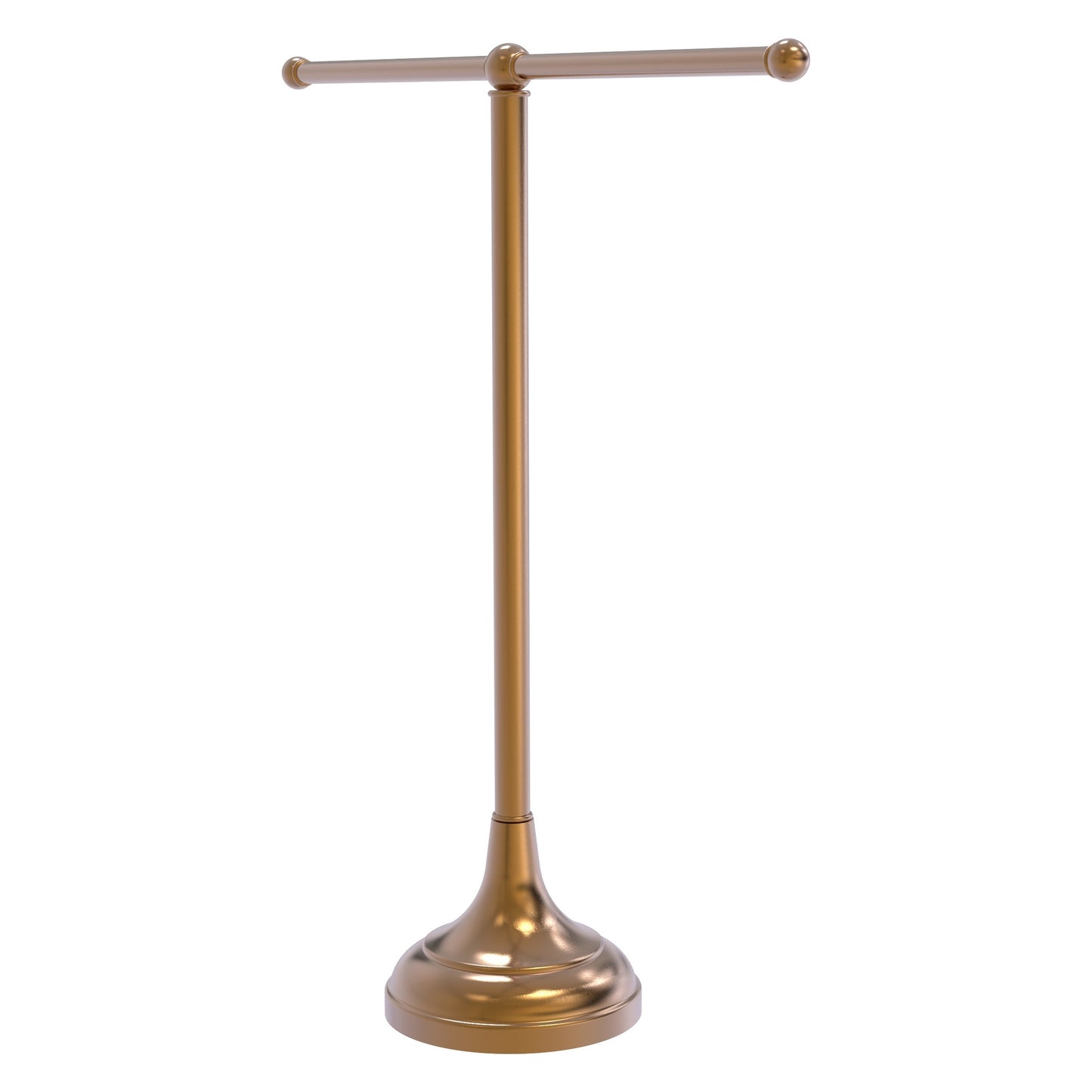Allied Brass TB-10-BBR 2-Arm Brushed Bronze Freestanding Vanity Top Guest Towel Holder