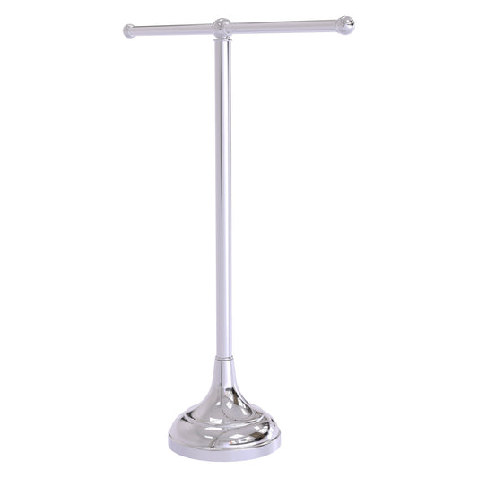 Allied Brass TB-10-PC 2-Arm Polished Chrome Freestanding Vanity Top Guest Towel Holder