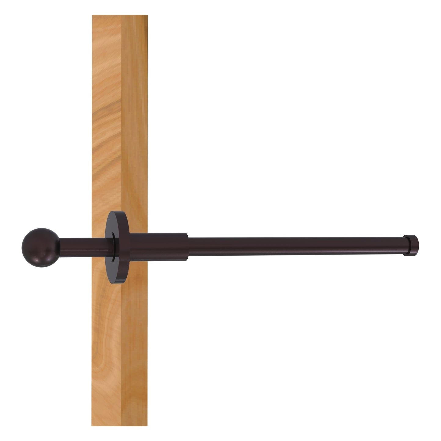Allied Brass TD-23-ABZ Antique Bronze Traditional Retractable Pullout Garment Rod