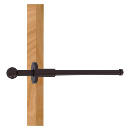 Allied Brass TD-23-ABZ Antique Bronze Traditional Retractable Pullout Garment Rod
