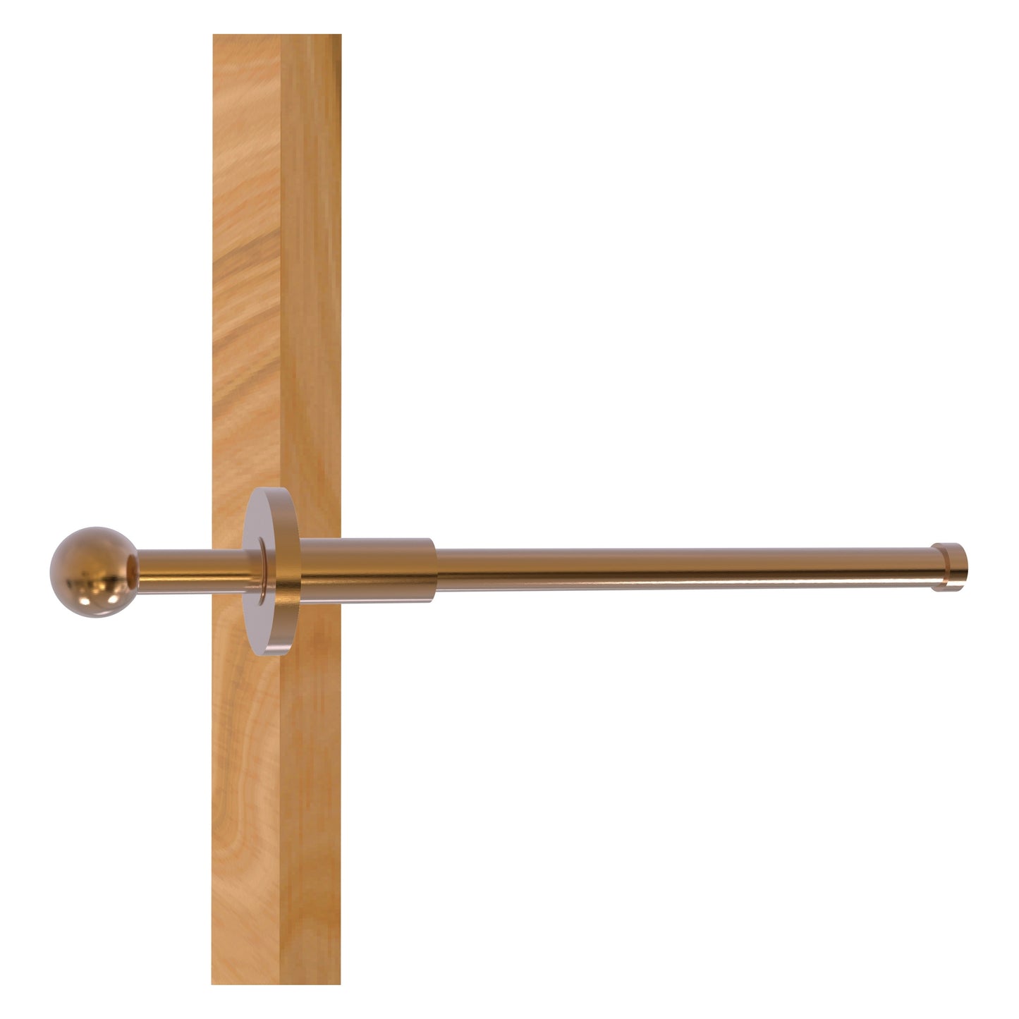 Allied Brass TD-23-BBR Brushed Bronze Traditional Retractable Pullout Garment Rod