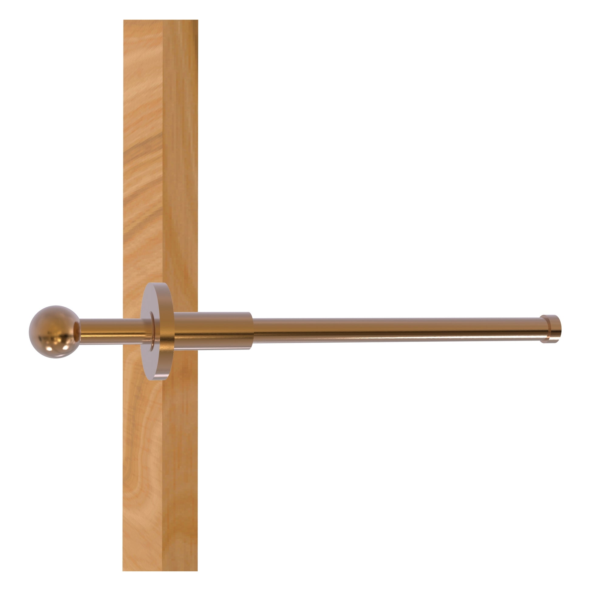 Allied Brass TD-23-BBR Brushed Bronze Traditional Retractable Pullout Garment Rod