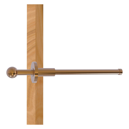Allied Brass TD-23-BBR Brushed Bronze Traditional Retractable Pullout Garment Rod