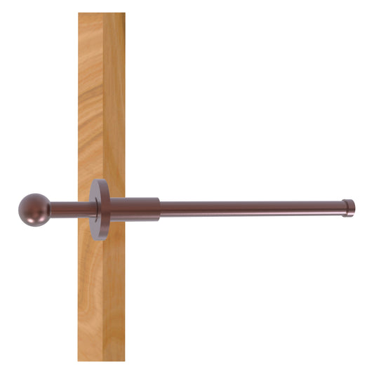 Allied Brass TD-23-CA Antique Copper Traditional Retractable Pullout Garment Rod