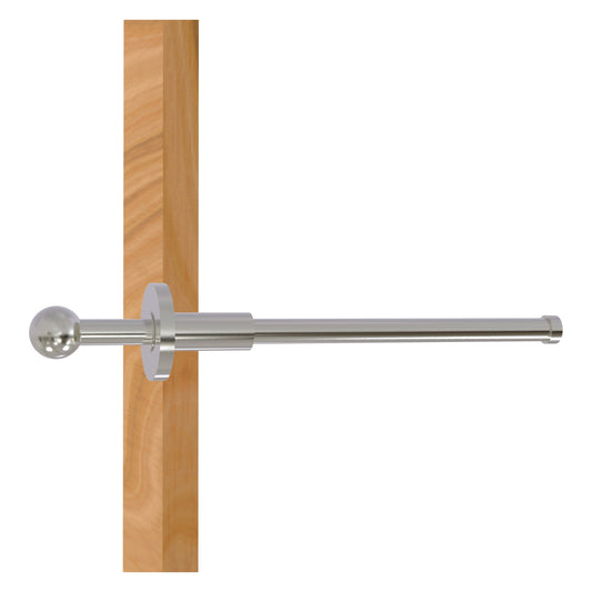 Allied Brass TD-23-SN Satin Nickel Traditional Retractable Pullout Garment Rod