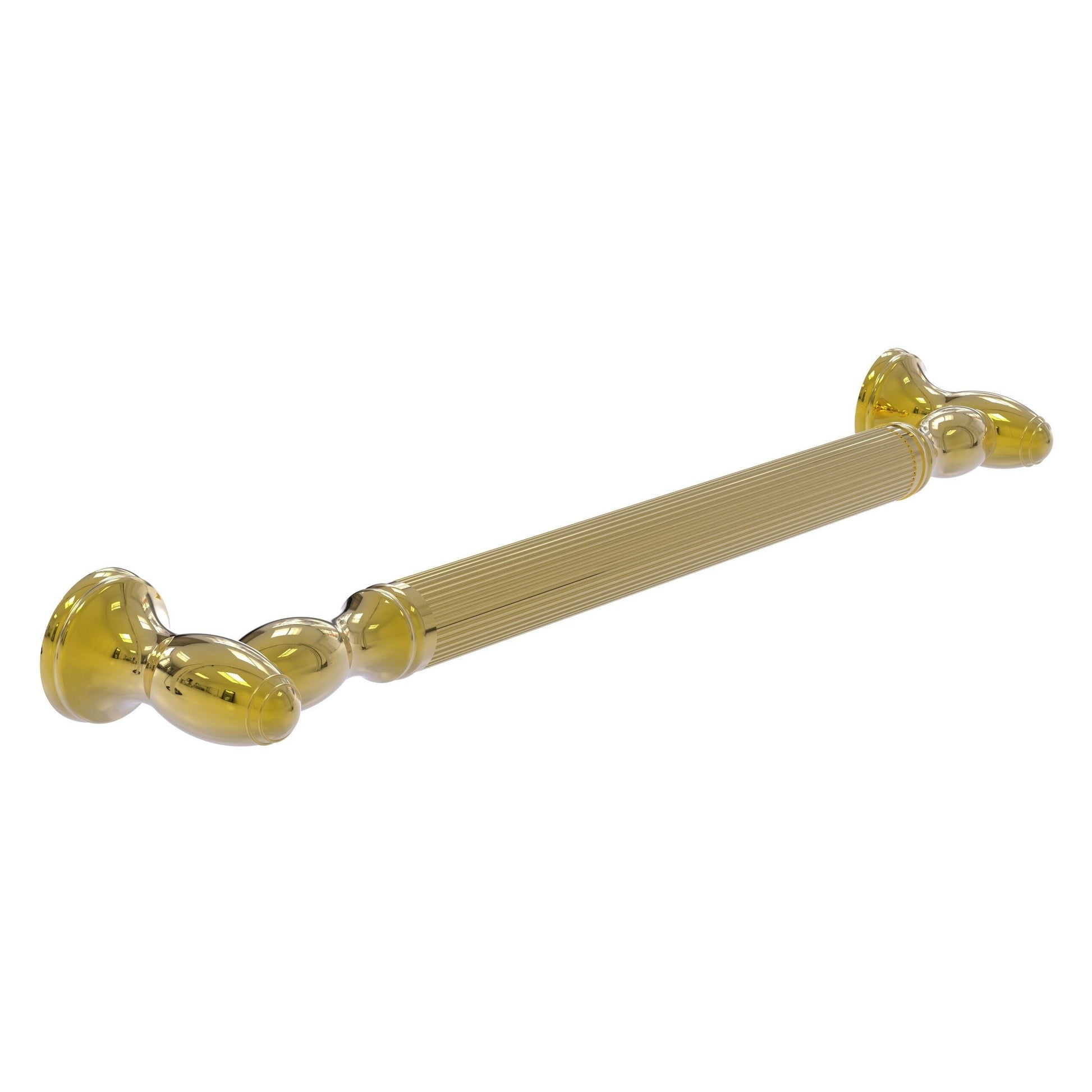 Allied Brass TD-GRR-16-PB 16" Polished Brass Reeded Grab Bar