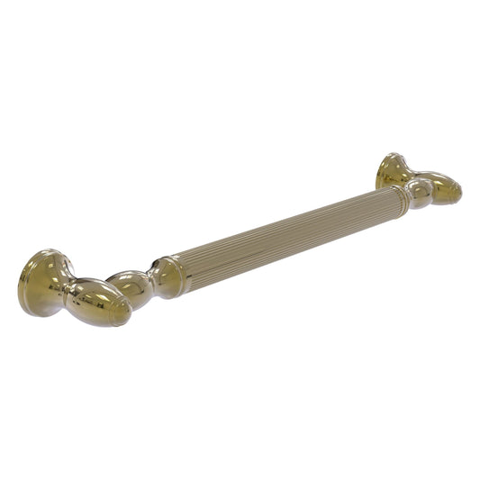 Allied Brass TD-GRR-24-UNL 24" Unlacquered Brass Reeded Grab Bar
