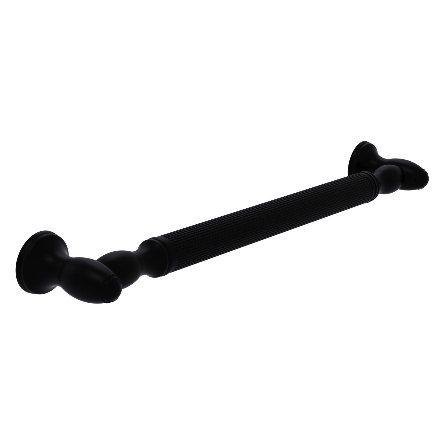Allied Brass TD-GRR-32-BKM 32" Matte Black Reeded Grab Bar
