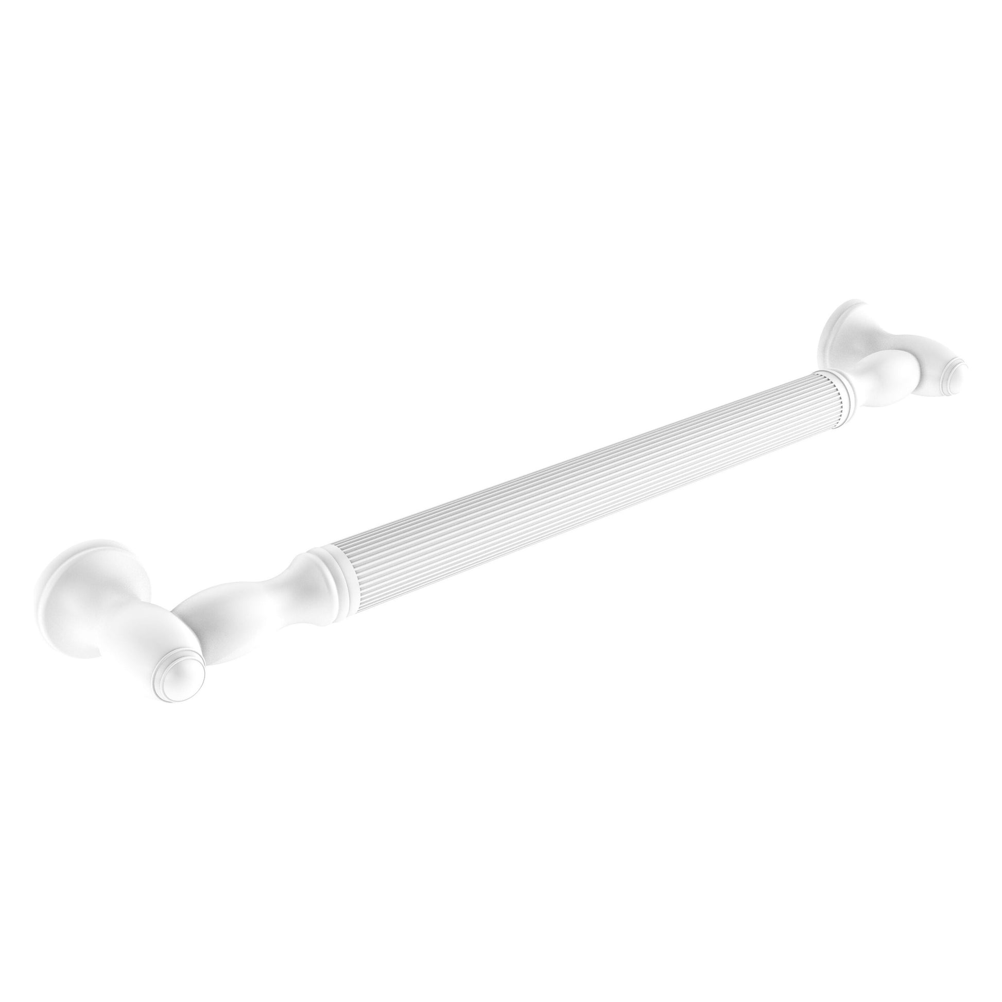 Allied Brass TD-GRR-32-WHM 32" Matte White Reeded Grab Bar